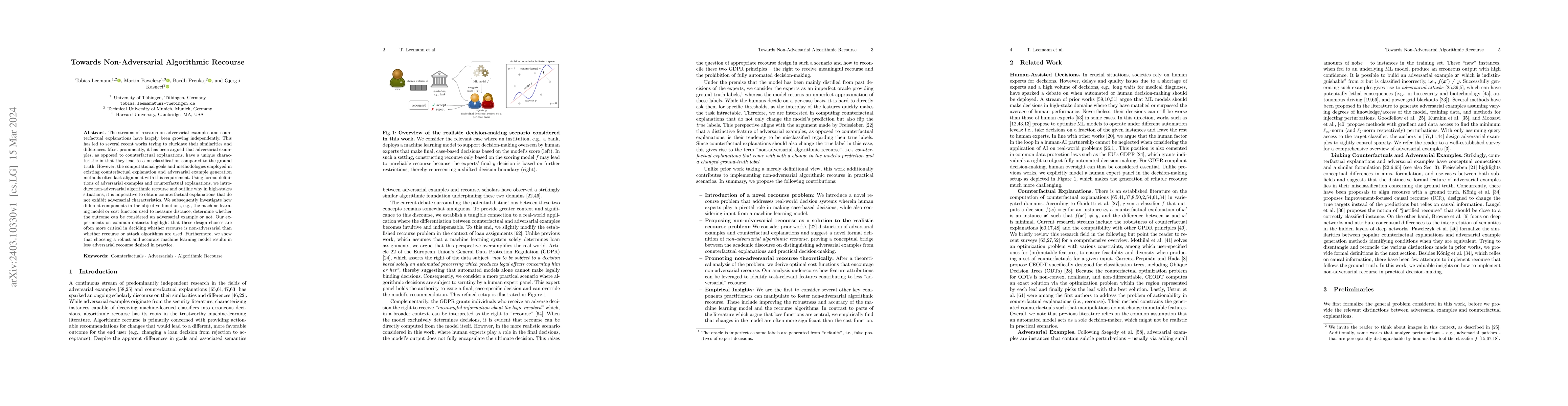 Thumbnail for Towards Non-Adversarial Algorithmic Recourse