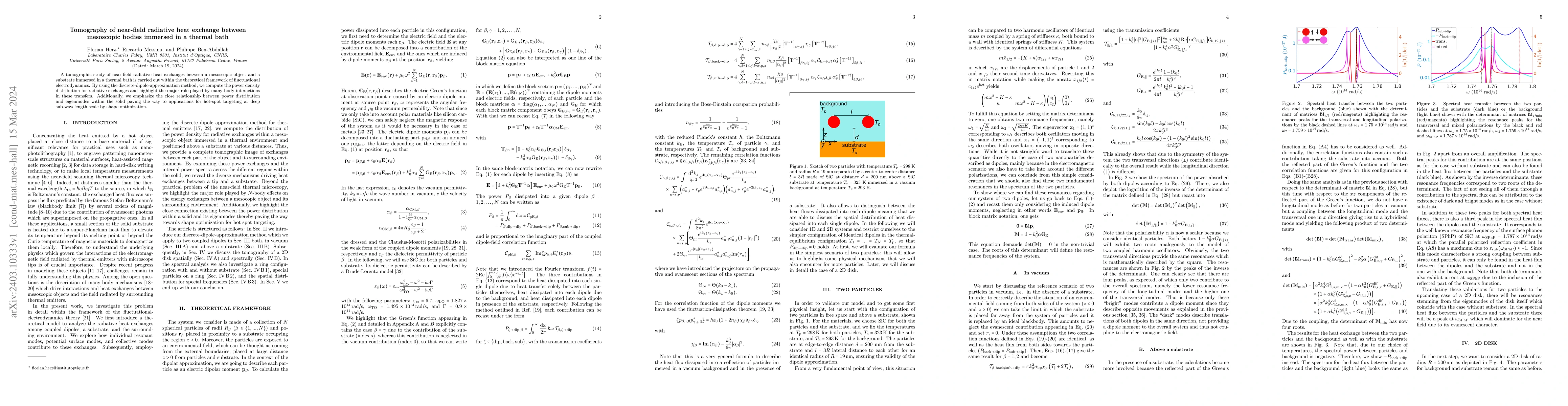 Thumbnail for Tomography of near-field radiative heat exchange between mesoscopic
  bodies immersed in a thermal bath