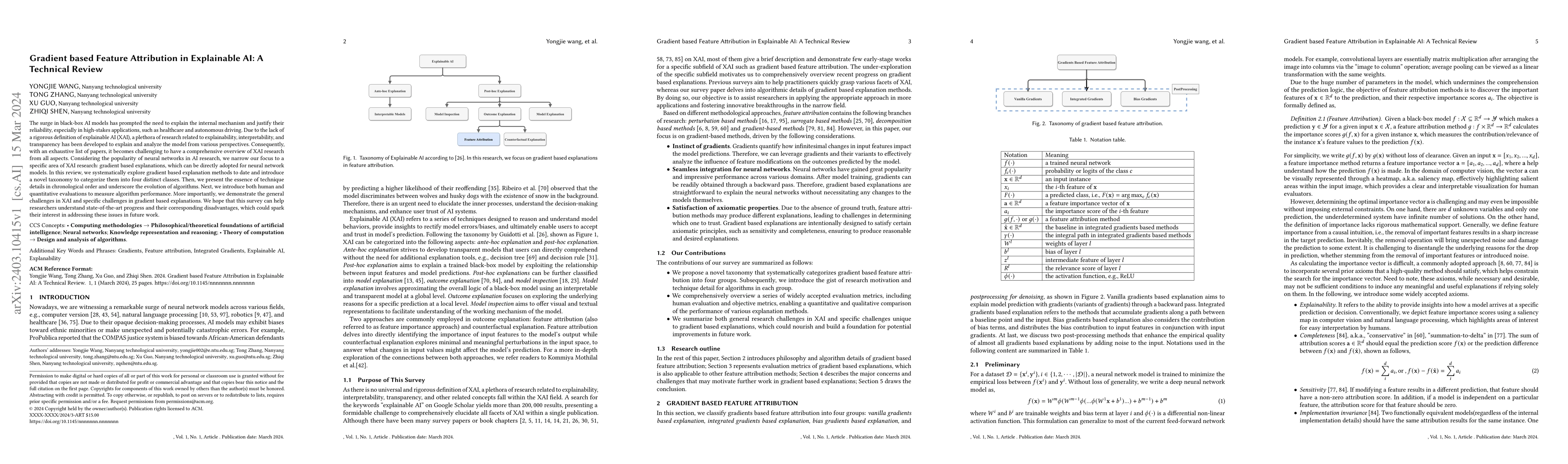 Thumbnail for Gradient based Feature Attribution in Explainable AI: A Technical Review
