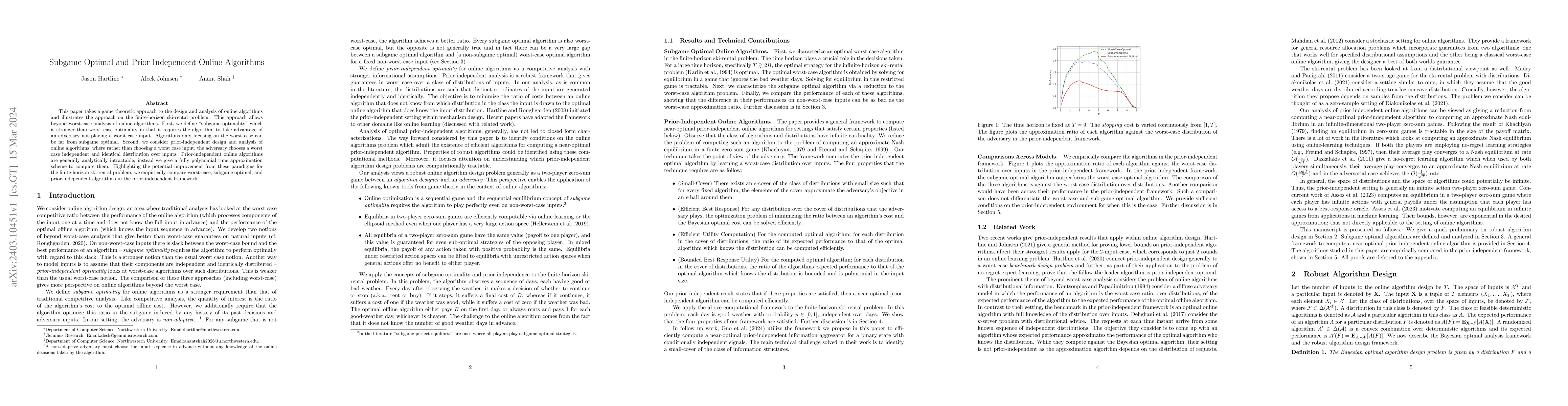 Thumbnail for Subgame Optimal and Prior-Independent Online Algorithms