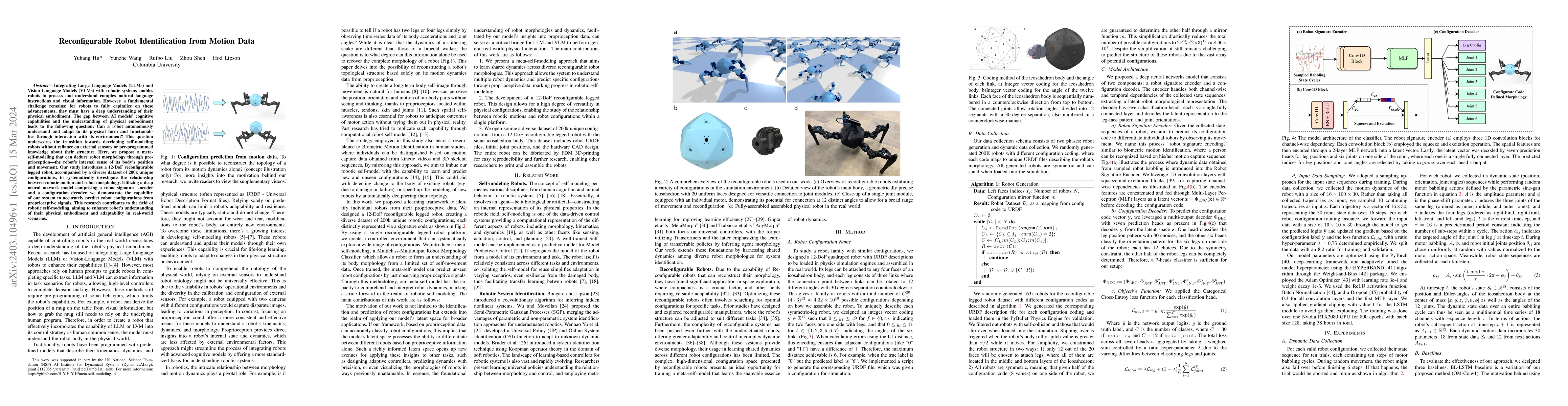 Thumbnail for Reconfigurable Robot Identification from Motion Data