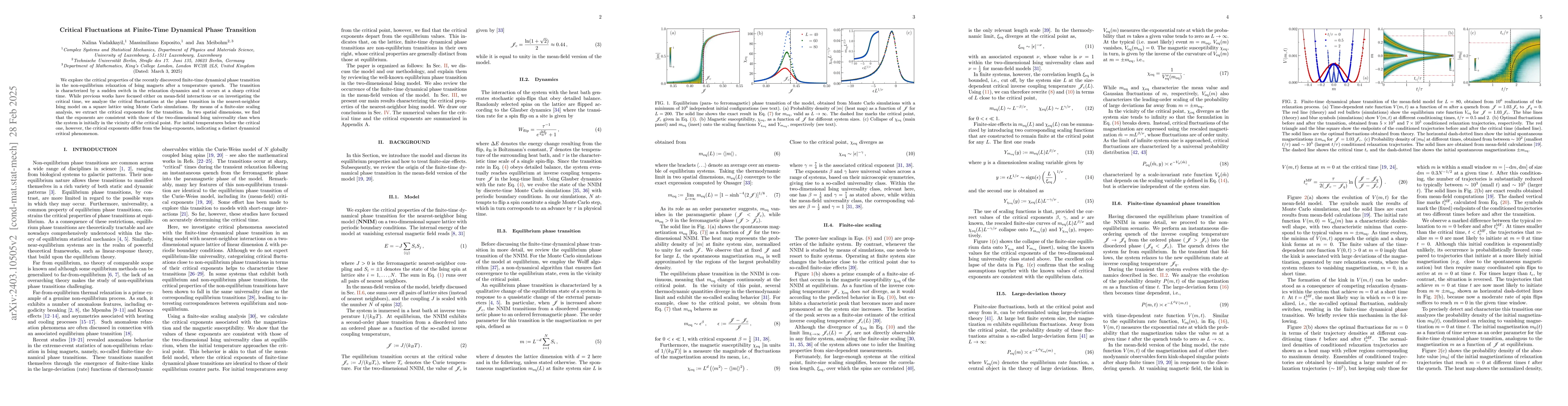 Thumbnail for Critical Fluctuations at Finite-Time Dynamical Phase Transition