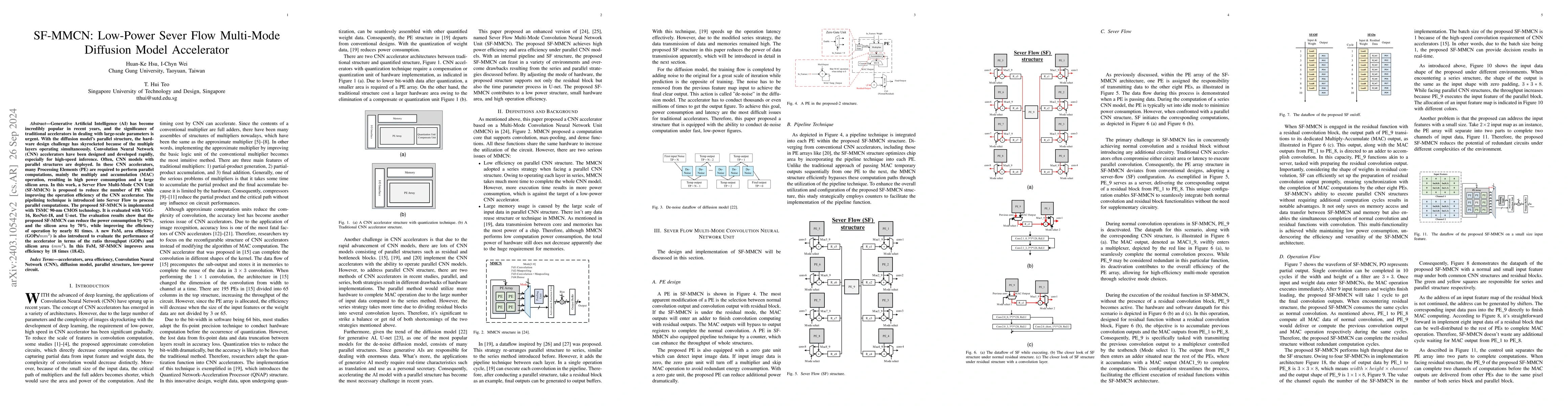 Thumbnail for SF-MMCN: A Low Power Re-configurable Server Flow Convolution Neural
  Network Accelerator