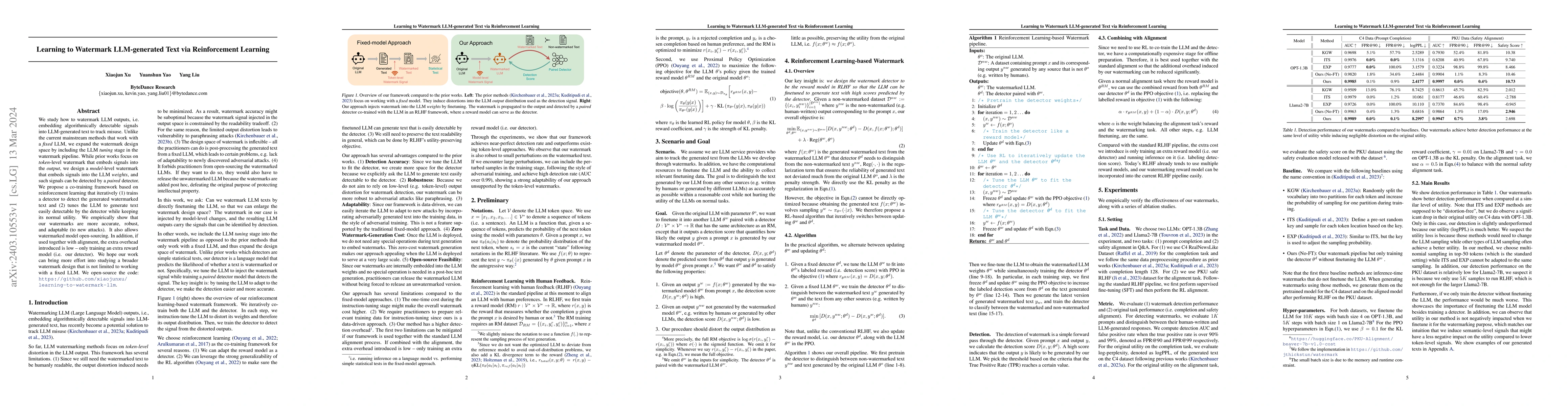 Thumbnail for Learning to Watermark LLM-generated Text via Reinforcement Learning