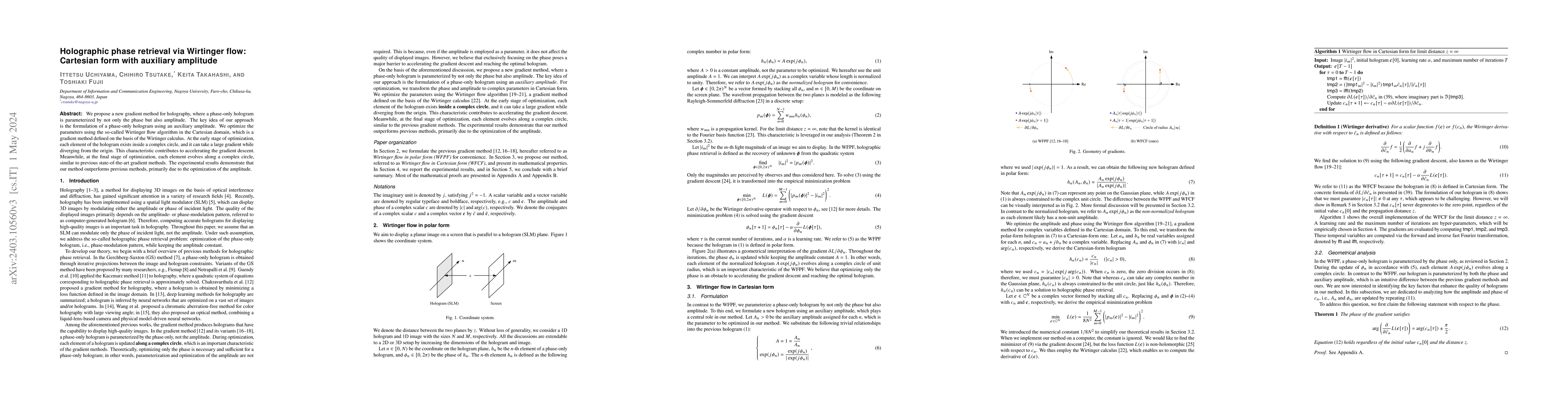 Thumbnail for Holographic Phase Retrieval via Wirtinger Flow: Cartesian Form with
  Auxiliary Amplitude