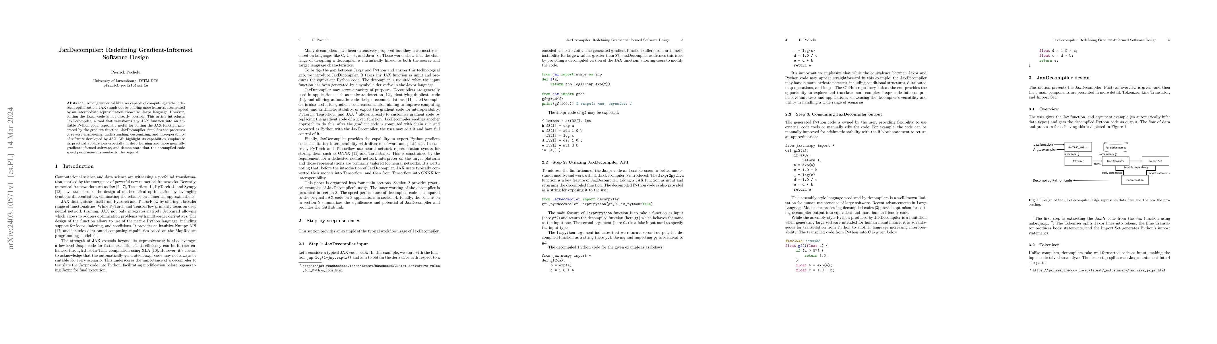 Thumbnail for JaxDecompiler: Redefining Gradient-Informed Software Design