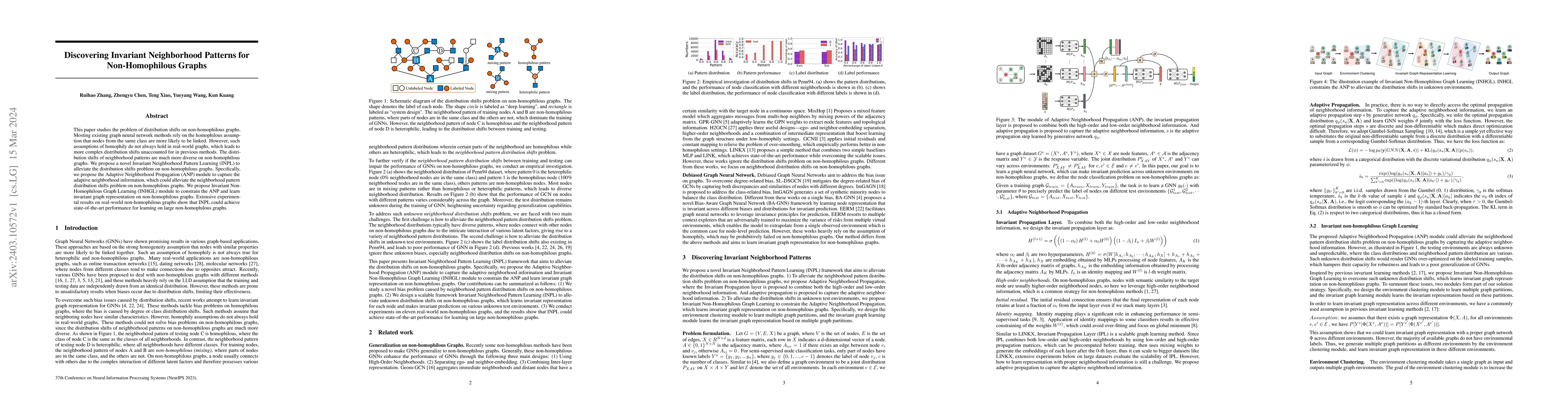 Thumbnail for Discovering Invariant Neighborhood Patterns for Heterophilic Graphs