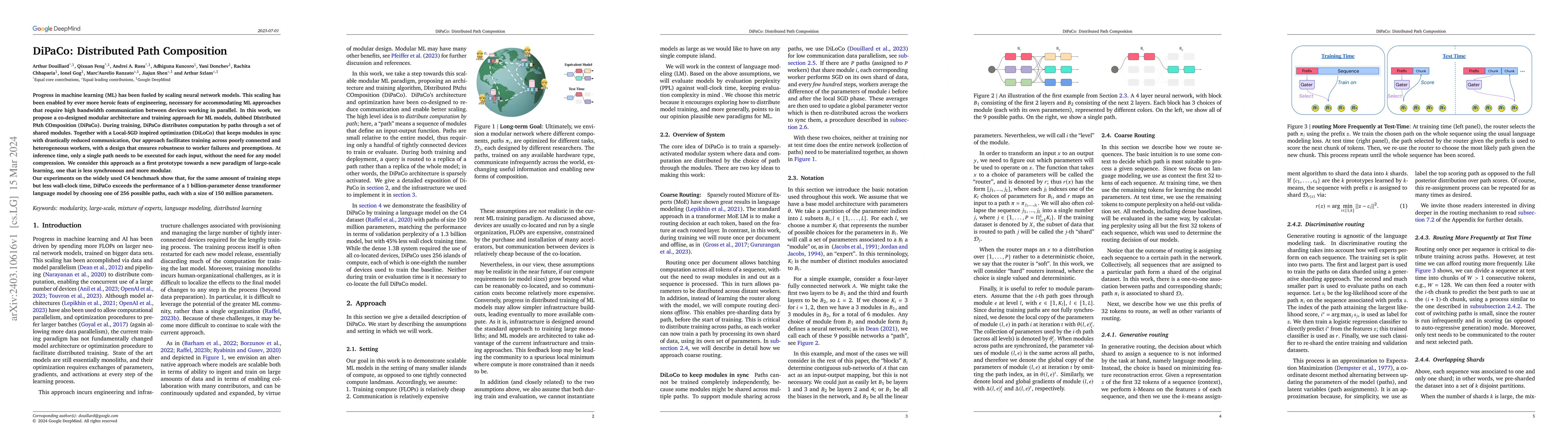 Thumbnail for DiPaCo: Distributed Path Composition