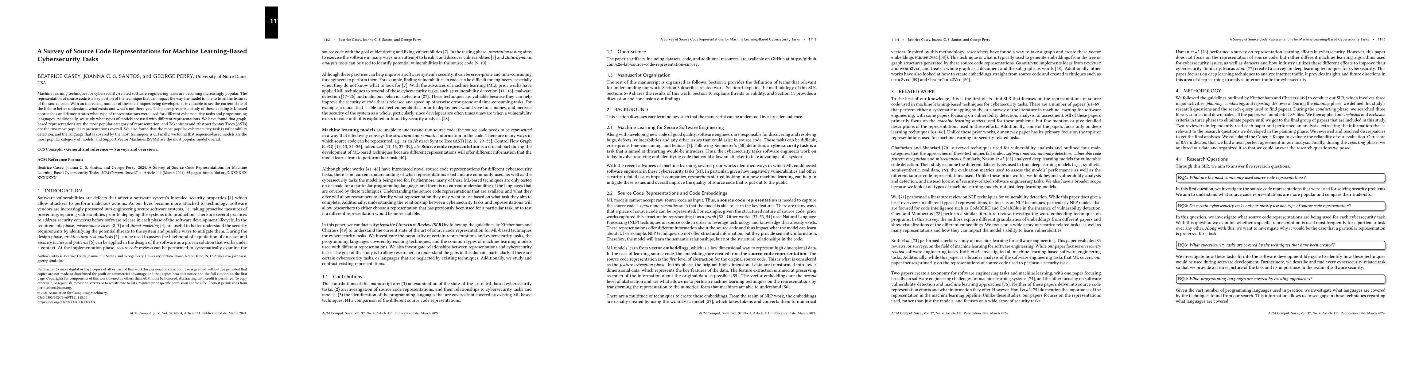 Thumbnail for A Survey of Source Code Representations for Machine Learning-Based
  Cybersecurity Tasks