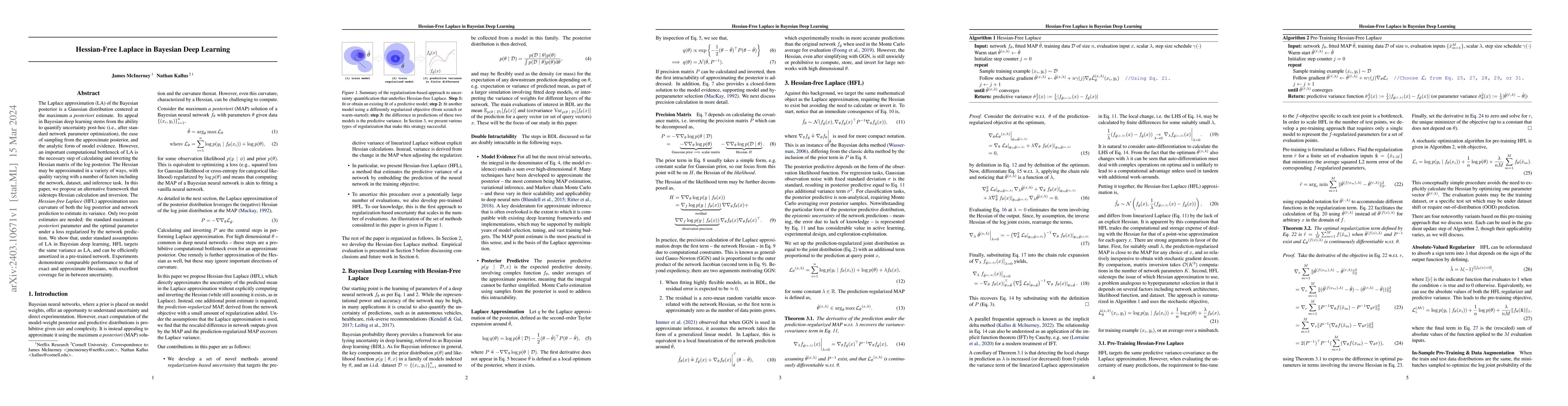 Thumbnail for Hessian-Free Laplace in Bayesian Deep Learning