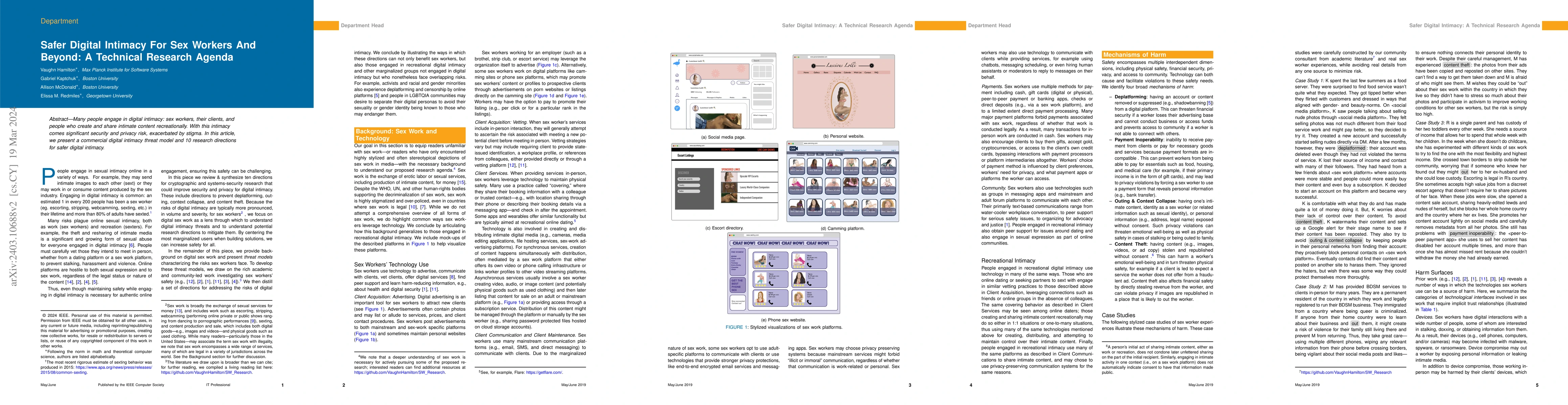 Thumbnail for Safer Digital Intimacy For Sex Workers And Beyond: A Technical Research
  Agenda