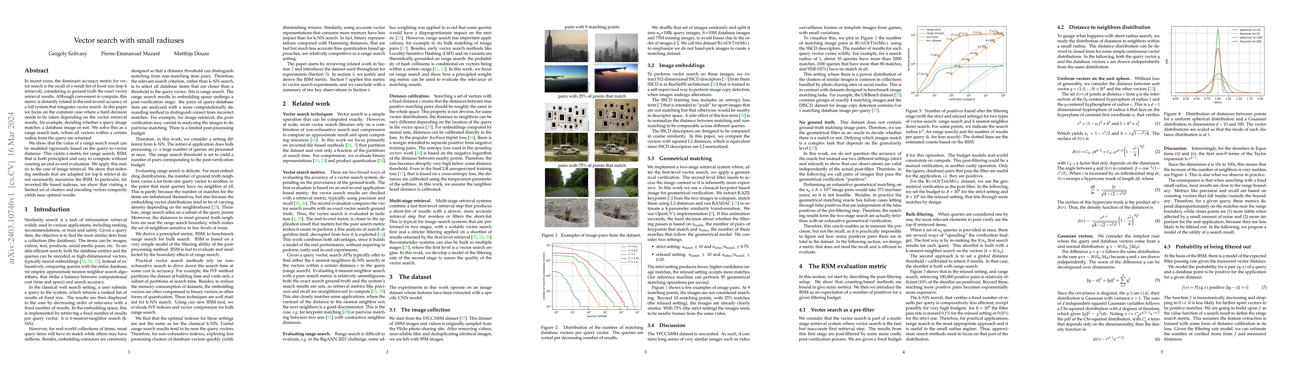Thumbnail for Vector search with small radiuses