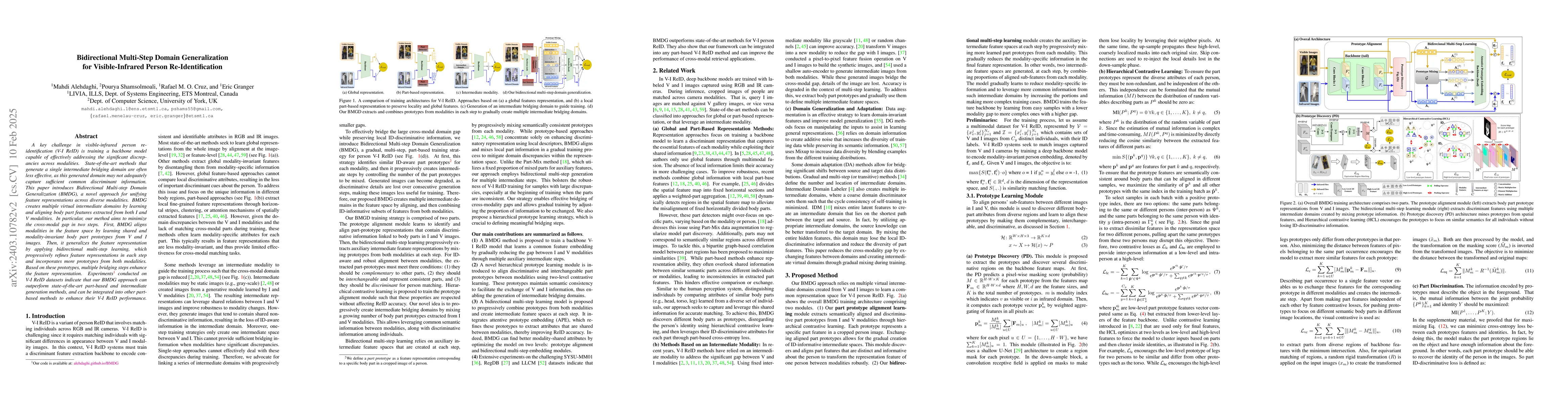 Thumbnail for Bidirectional Multi-Step Domain Generalization for Visible-Infrared
  Person Re-Identification
