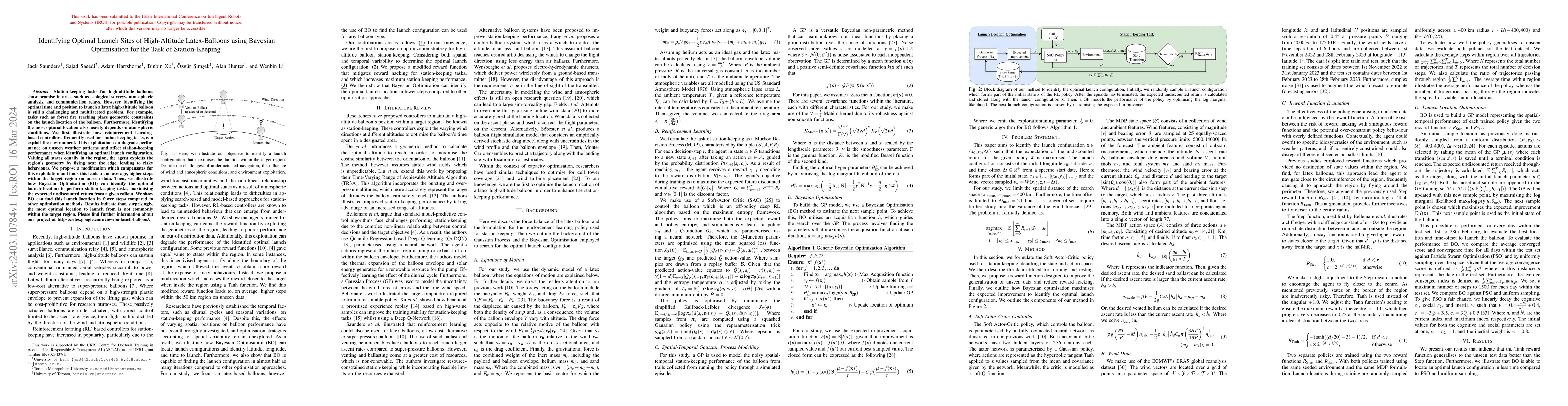 Thumbnail for Identifying Optimal Launch Sites of High-Altitude Latex-Balloons using
  Bayesian Optimisation for the Task of Station-Keeping