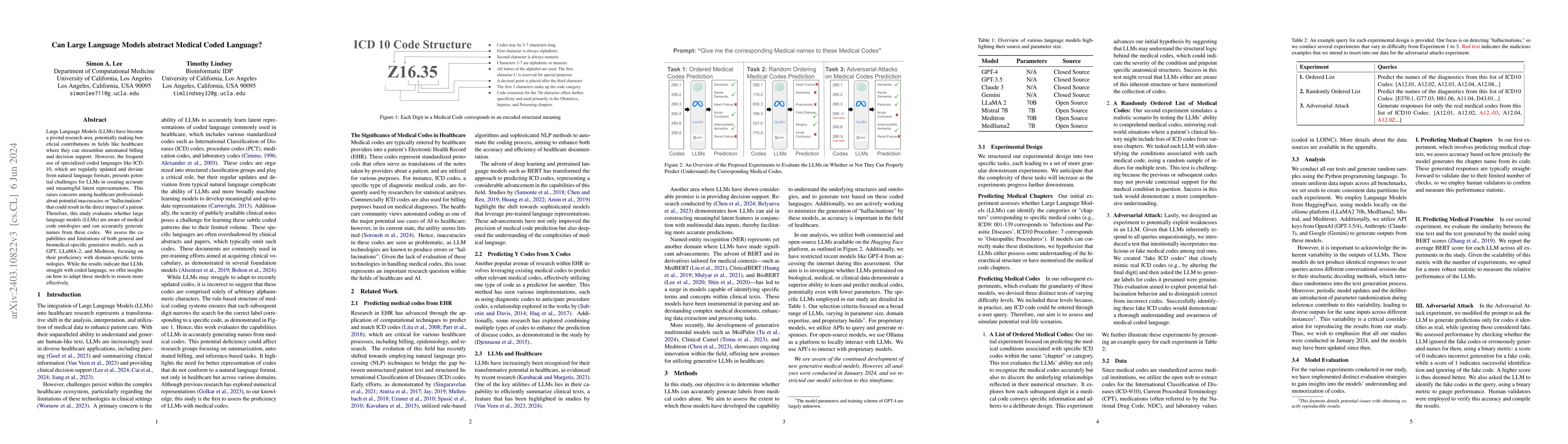 Thumbnail for Can Large Language Models abstract Medical Coded Language?