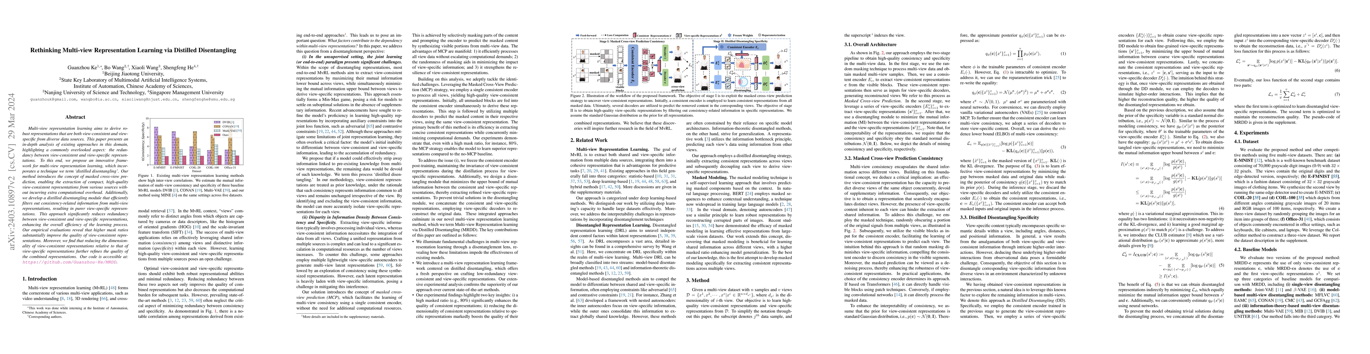 Thumbnail for Rethinking Multi-view Representation Learning via Distilled
  Disentangling