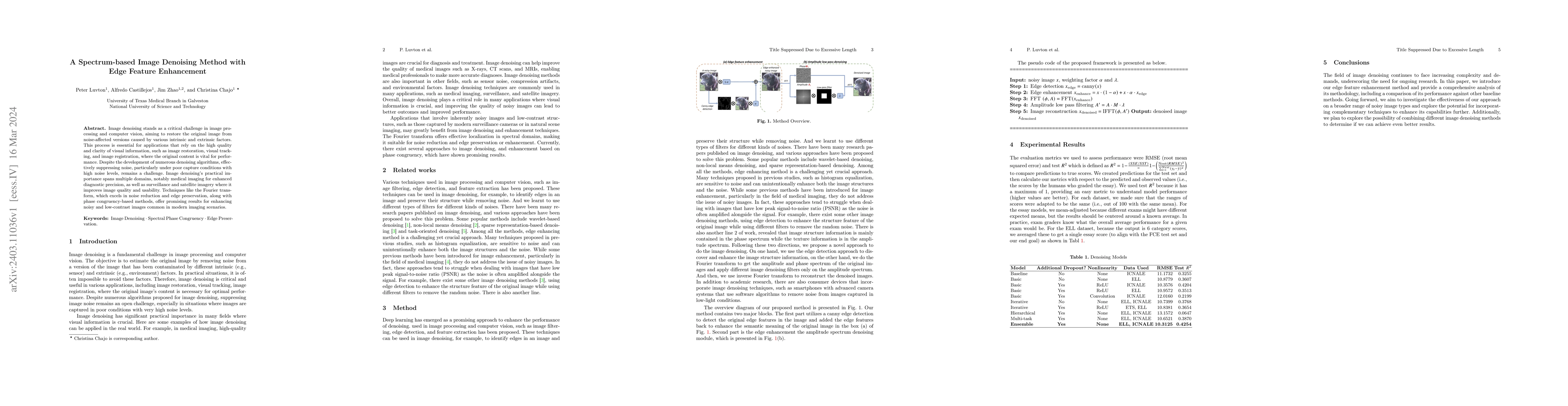 Thumbnail for A Spectrum-based Image Denoising Method with Edge Feature Enhancement