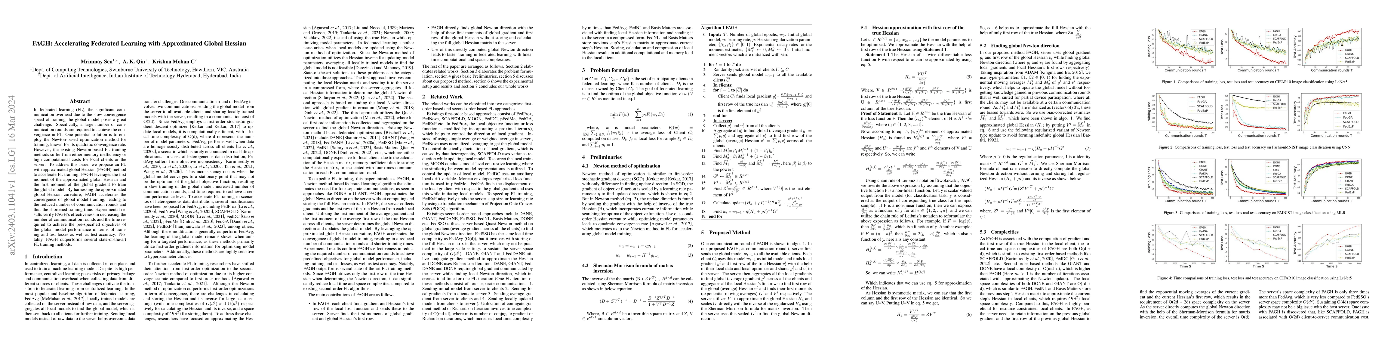 Thumbnail for FAGH: Accelerating Federated Learning with Approximated Global Hessian