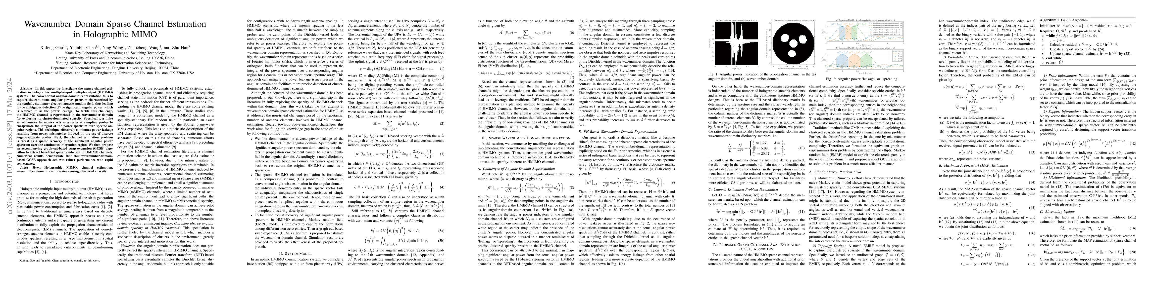 Thumbnail for Wavenumber Domain Sparse Channel Estimation in Holographic MIMO