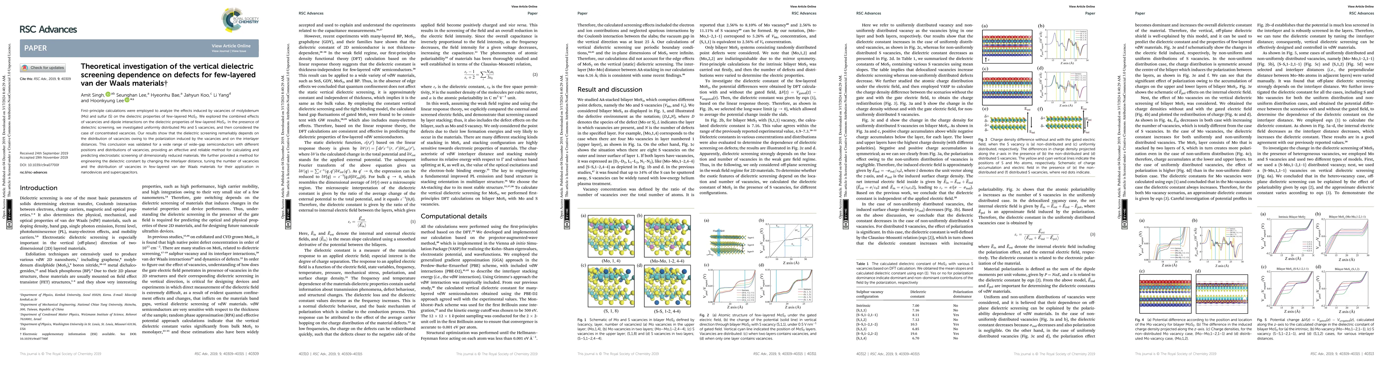 Thumbnail for Theoretical investigation of the vertical dielectric screening
  dependence on defects for few-layered van der Waals materials