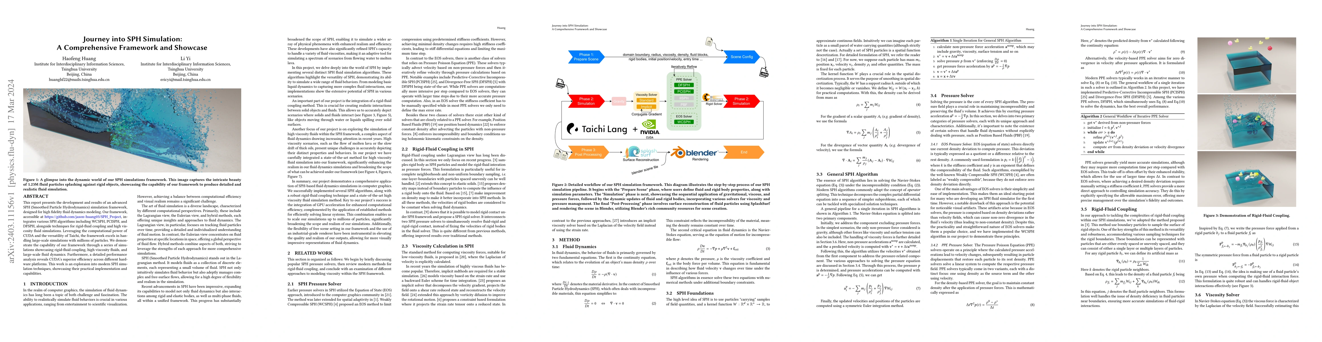 Thumbnail for Journey into SPH Simulation: A Comprehensive Framework and Showcase