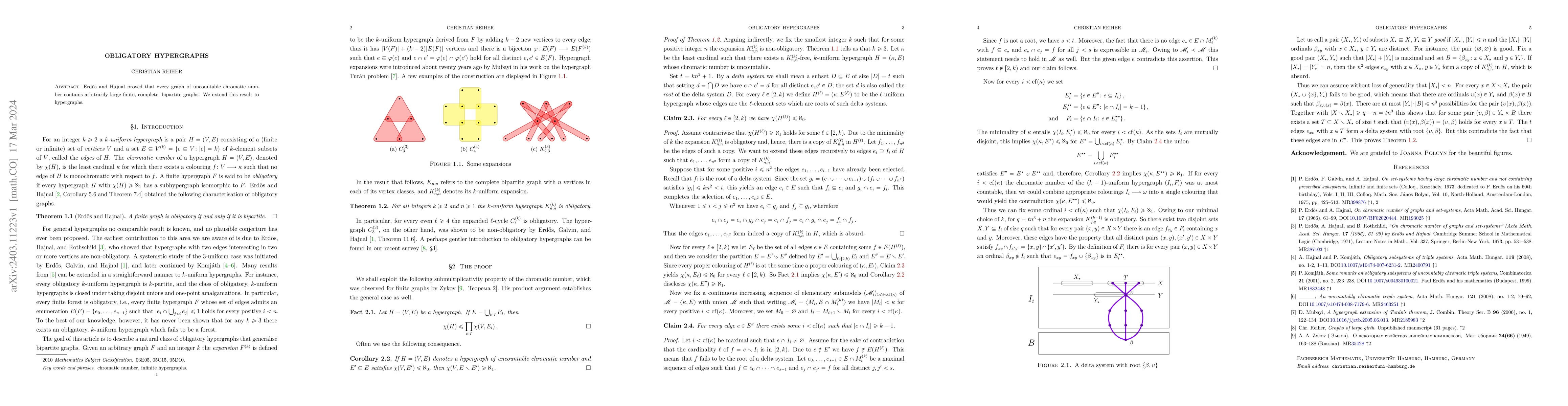 Thumbnail for Obligatory hypergraphs
