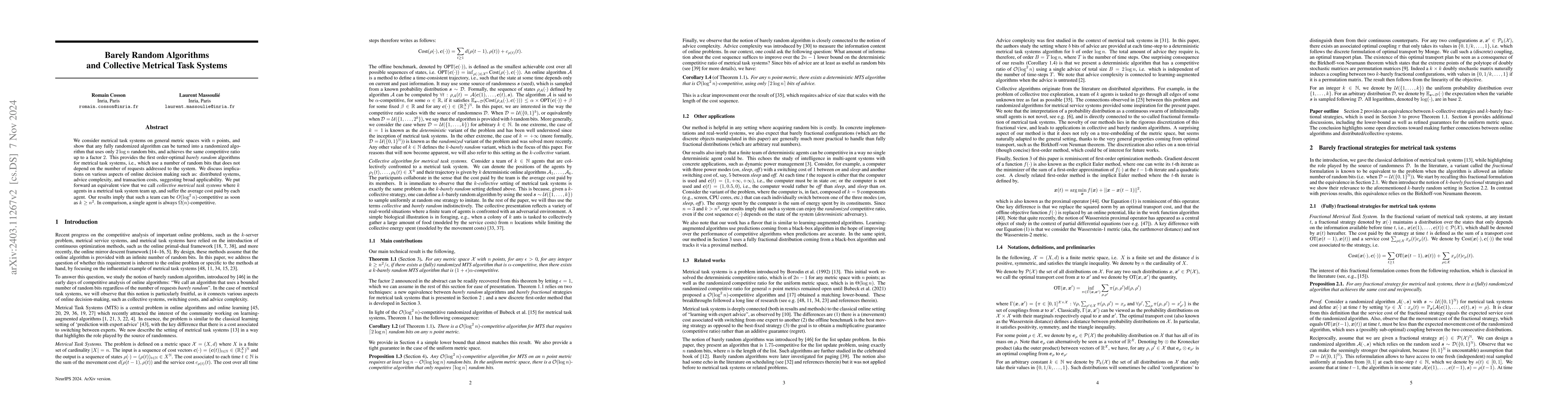 Thumbnail for Barely Random Algorithms for Metrical Task Systems