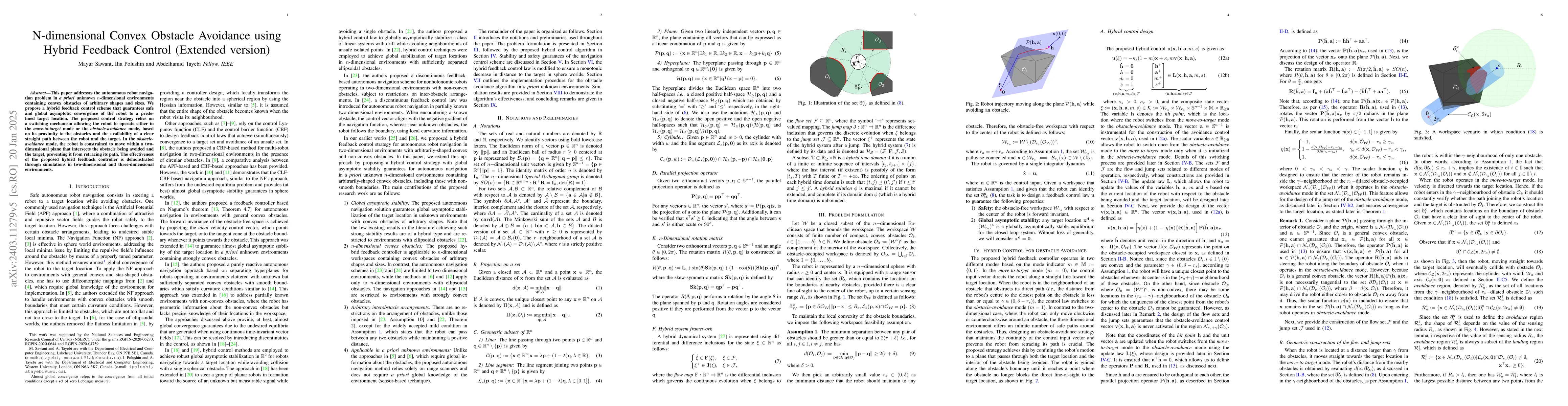 Thumbnail for Hybrid Feedback for Three-dimensional Convex Obstacle Avoidance
  (Extended version)