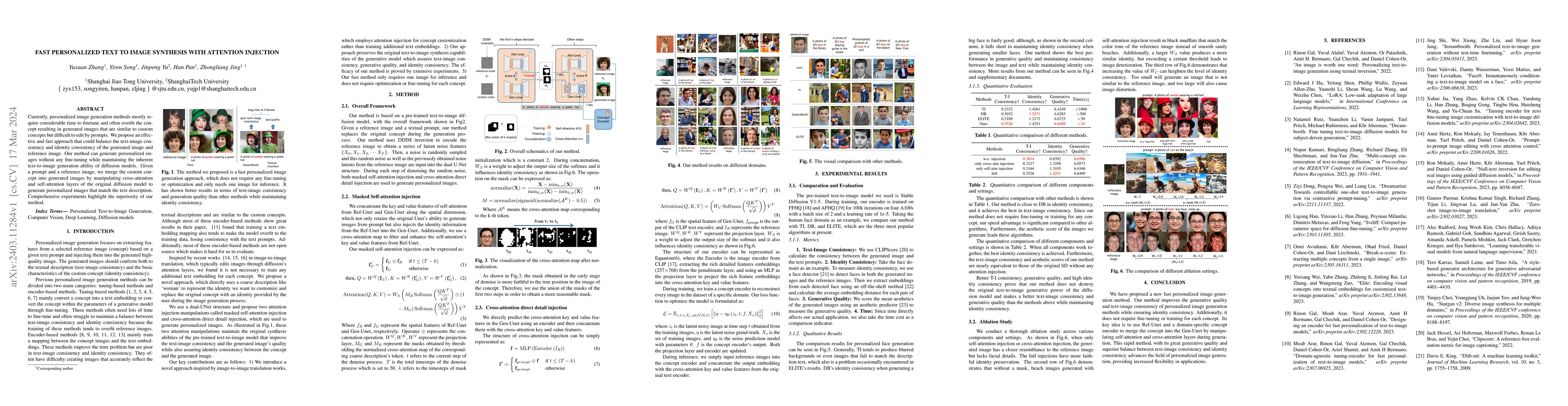 Thumbnail for Fast Personalized Text-to-Image Syntheses With Attention Injection