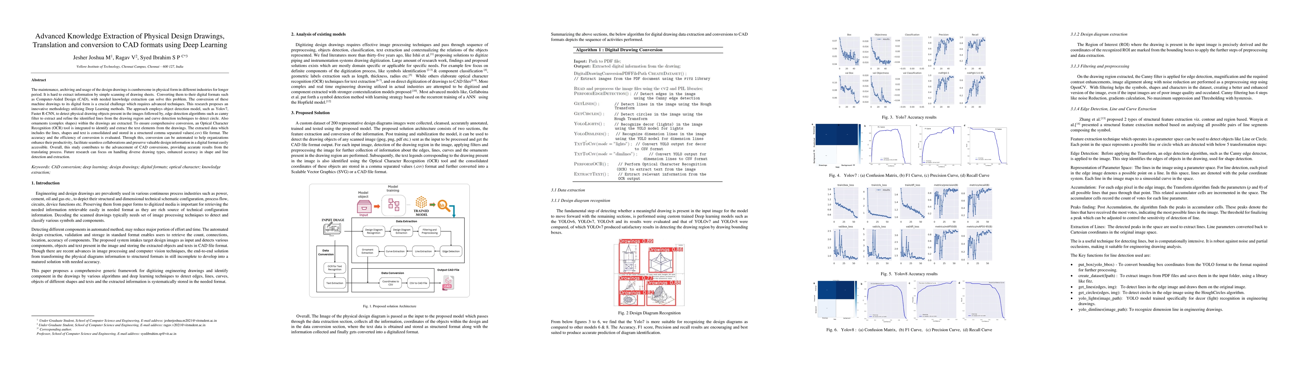 Thumbnail for Advanced Knowledge Extraction of Physical Design Drawings, Translation
  and conversion to CAD formats using Deep Learning