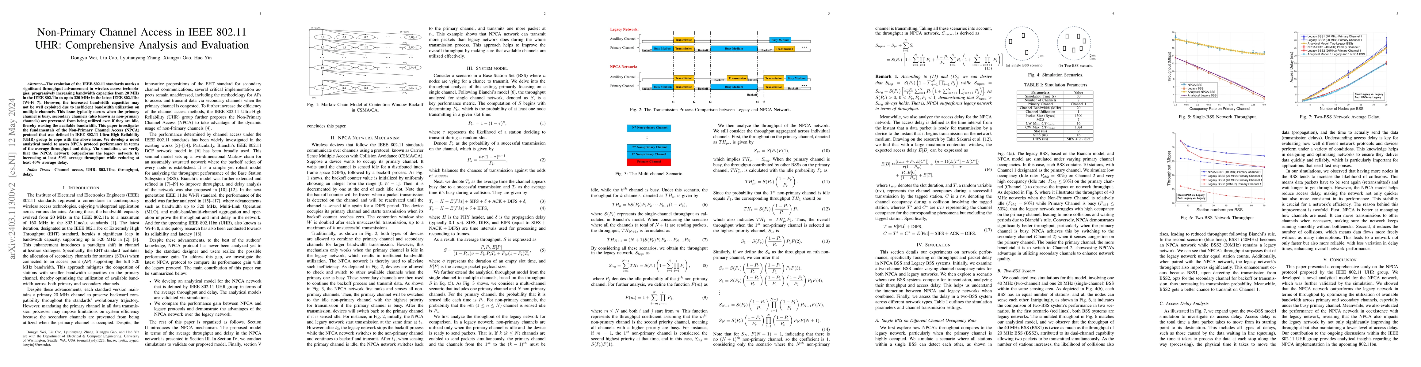 Thumbnail for Non-Primary Channel Access in IEEE 802.11 UHR: Comprehensive Analysis
  and Evaluation