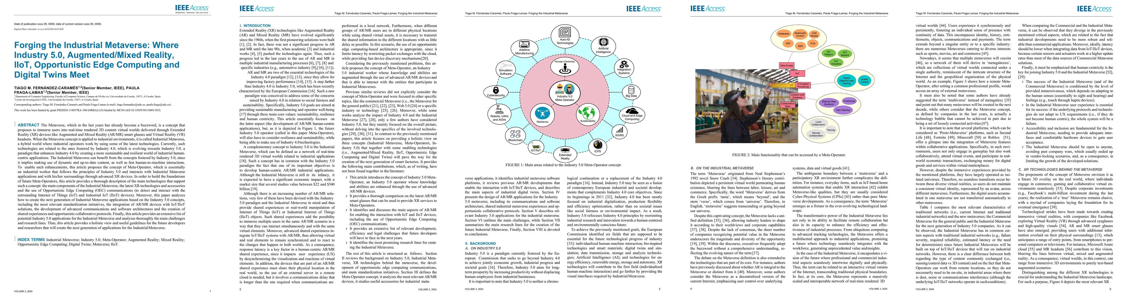 Thumbnail for Forging the Industrial Metaverse -- Where Industry 5.0, Augmented and
  Mixed Reality, IIoT, Opportunistic Edge Computing and Digital Twins Meet