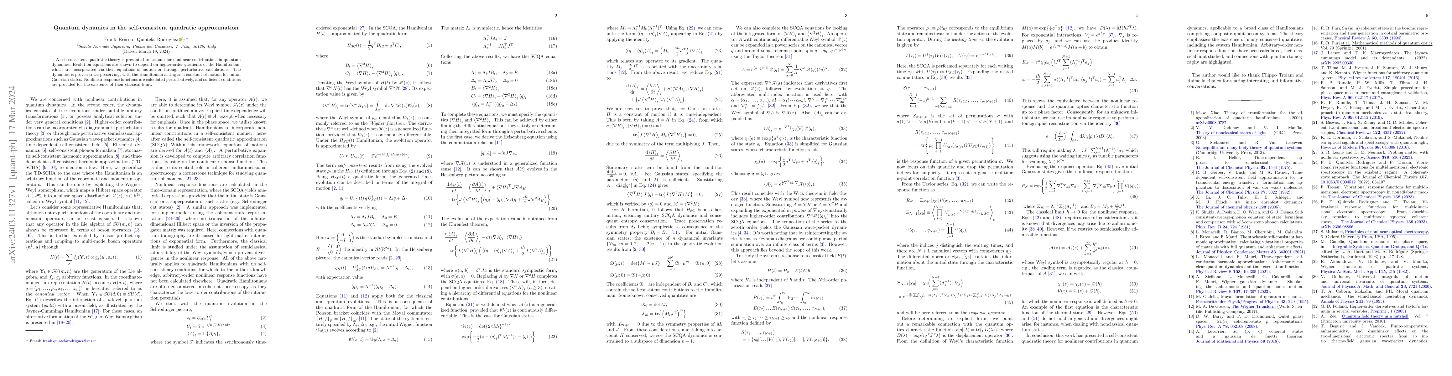 Thumbnail for Quantum dynamics in the self-consistent quadratic approximation