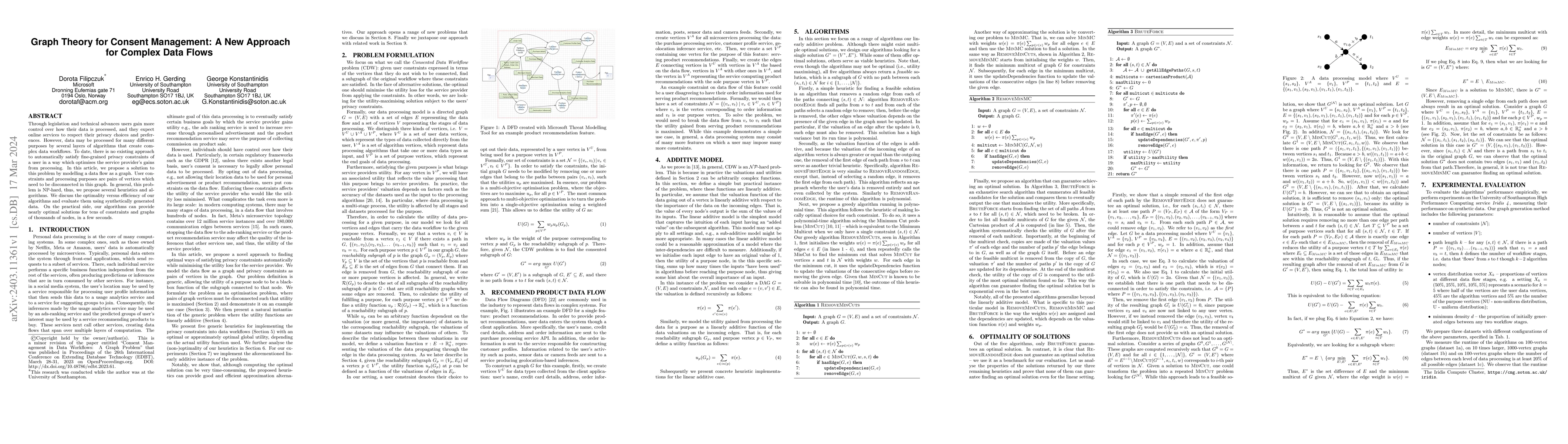 Thumbnail for Graph Theory for Consent Management: A New Approach for Complex Data
  Flows