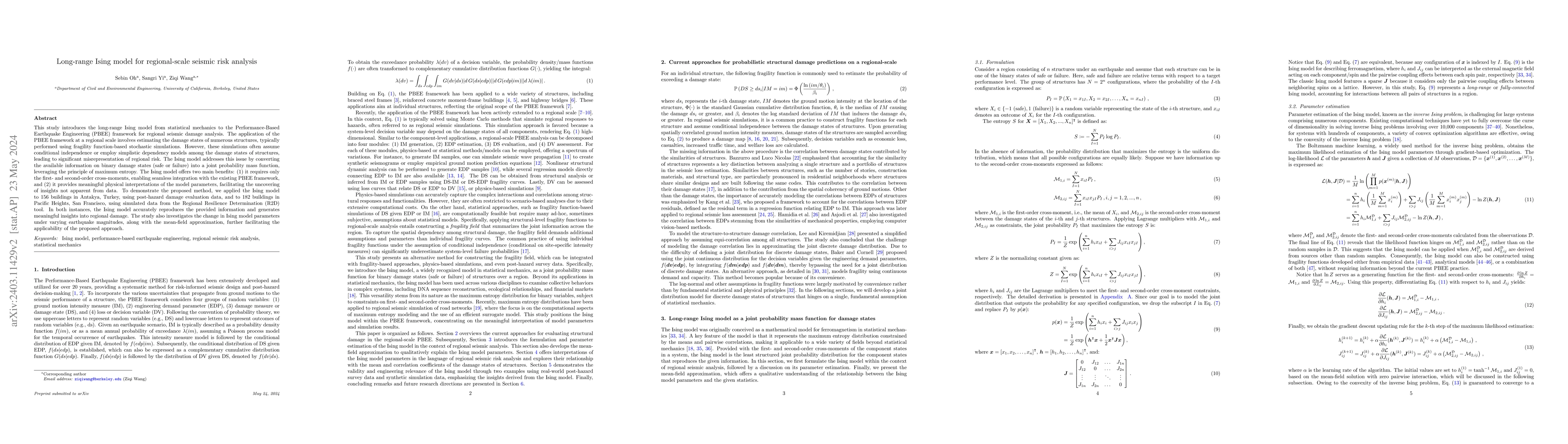 Thumbnail for Long-range Ising model for regional-scale seismic risk analysis