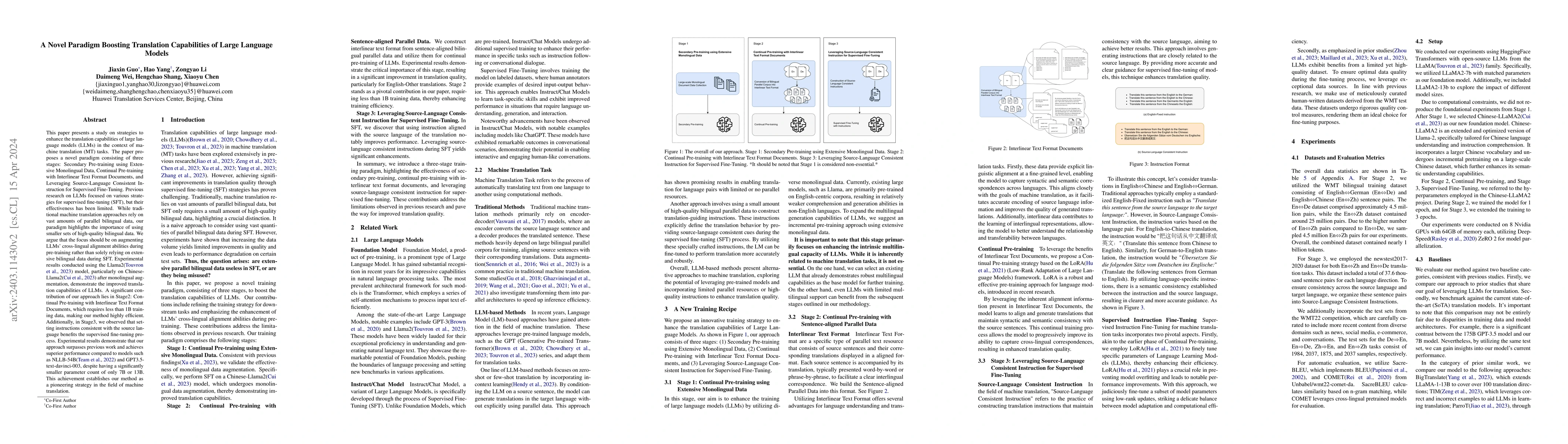 Thumbnail for A Novel Paradigm Boosting Translation Capabilities of Large Language
  Models