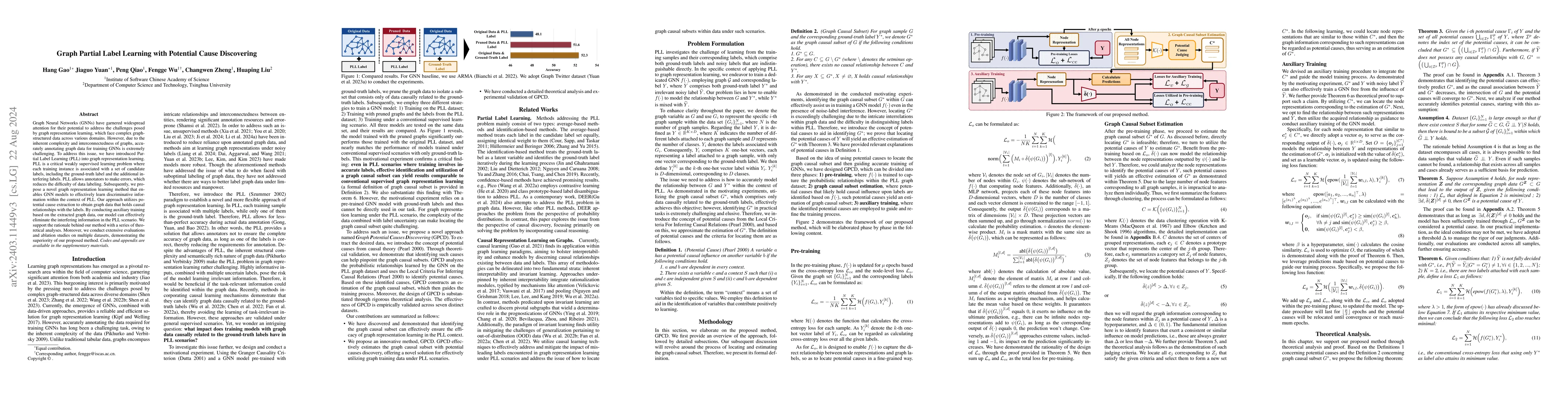 Thumbnail for Graph Partial Label Learning with Potential Cause Discovering