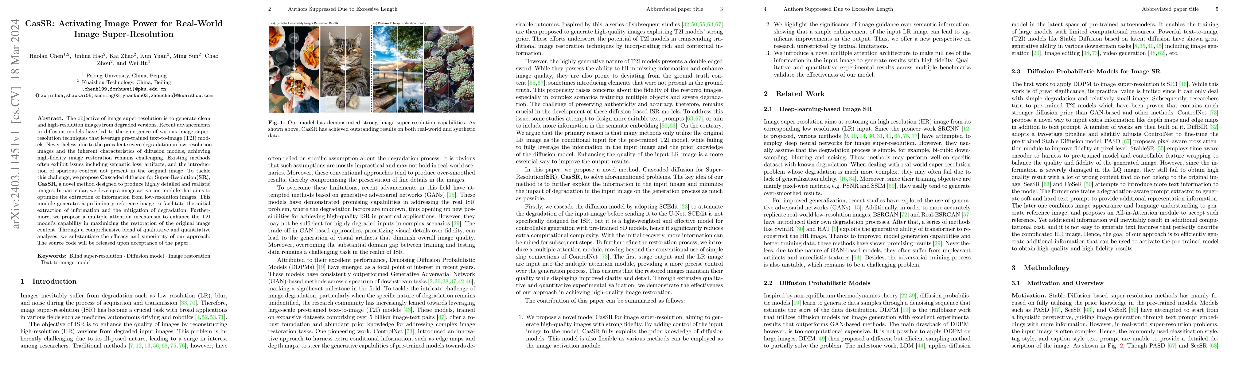 Thumbnail for CasSR: Activating Image Power for Real-World Image Super-Resolution