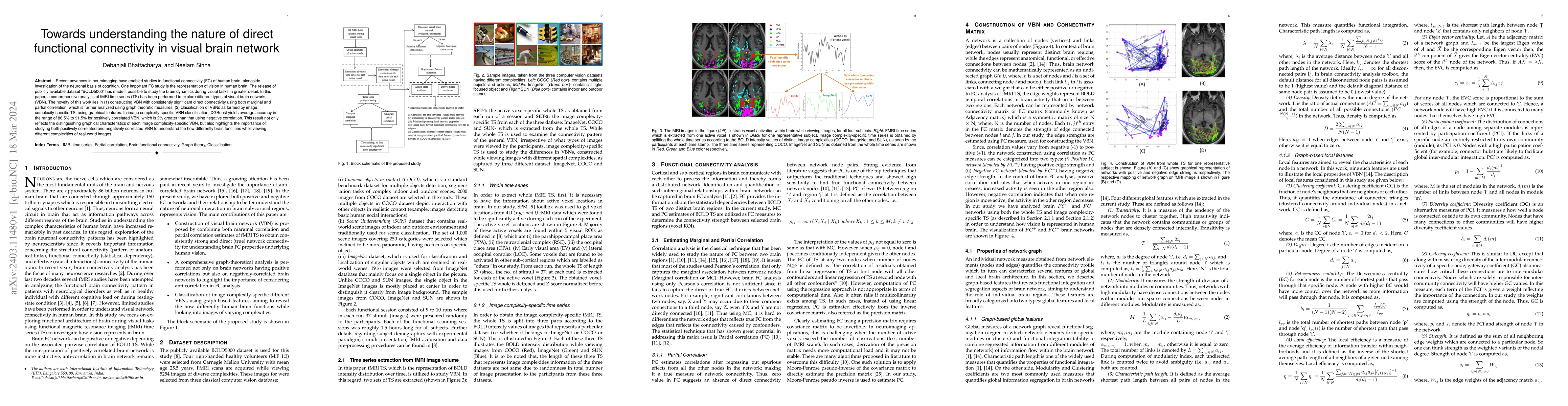 Thumbnail for Towards understanding the nature of direct functional connectivity in
  visual brain network