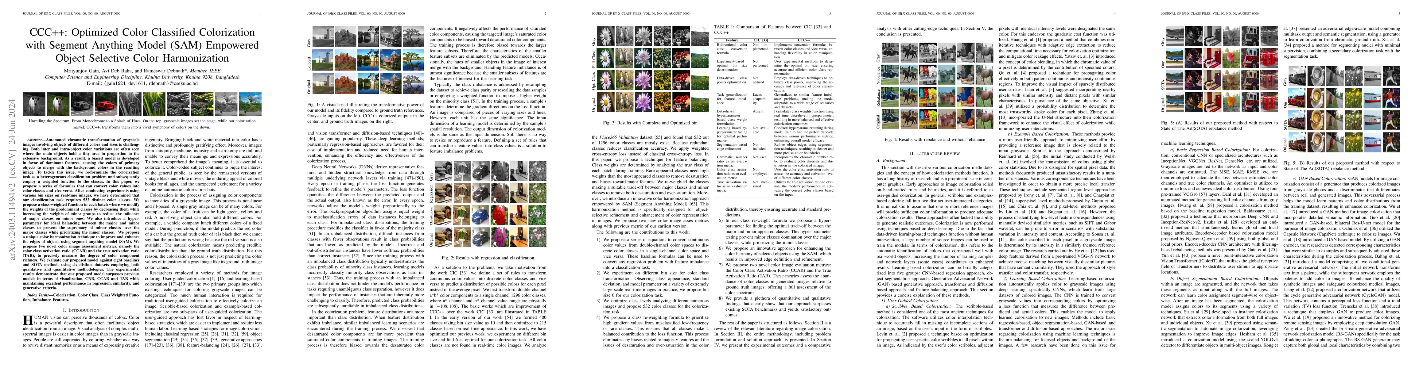 Thumbnail for CCC++: Optimized Color Classified Colorization with Segment Anything
  Model (SAM) Empowered Object Selective Color Harmonization