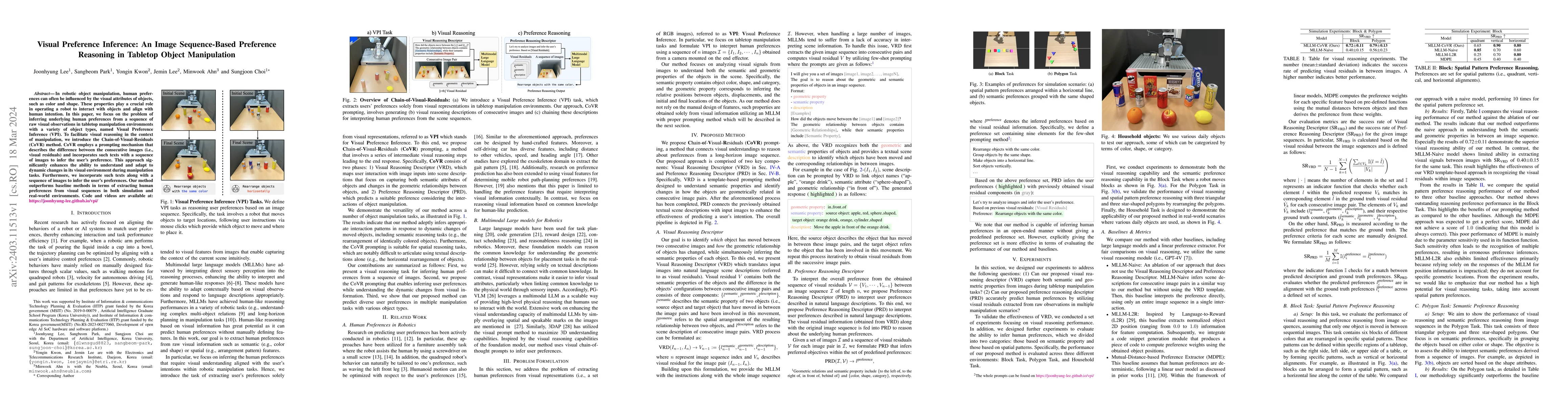 Thumbnail for Visual Preference Inference: An Image Sequence-Based Preference
  Reasoning in Tabletop Object Manipulation