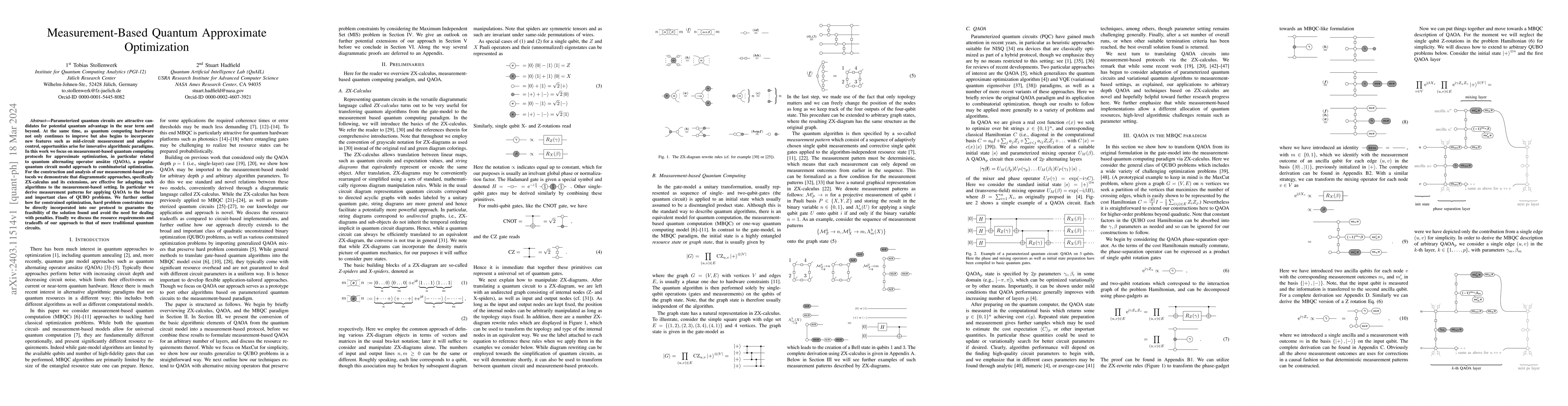 Thumbnail for Measurement-Based Quantum Approximate Optimization