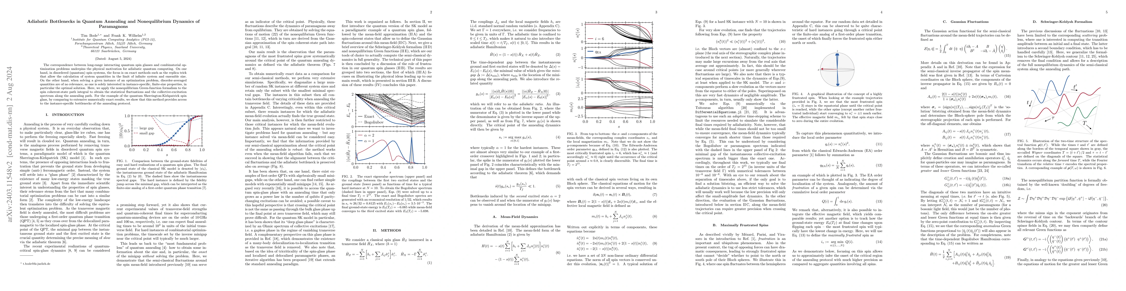 Thumbnail for Adiabatic Bottlenecks in Quantum Annealing and Nonequilibrium Dynamics
  of Paramagnons