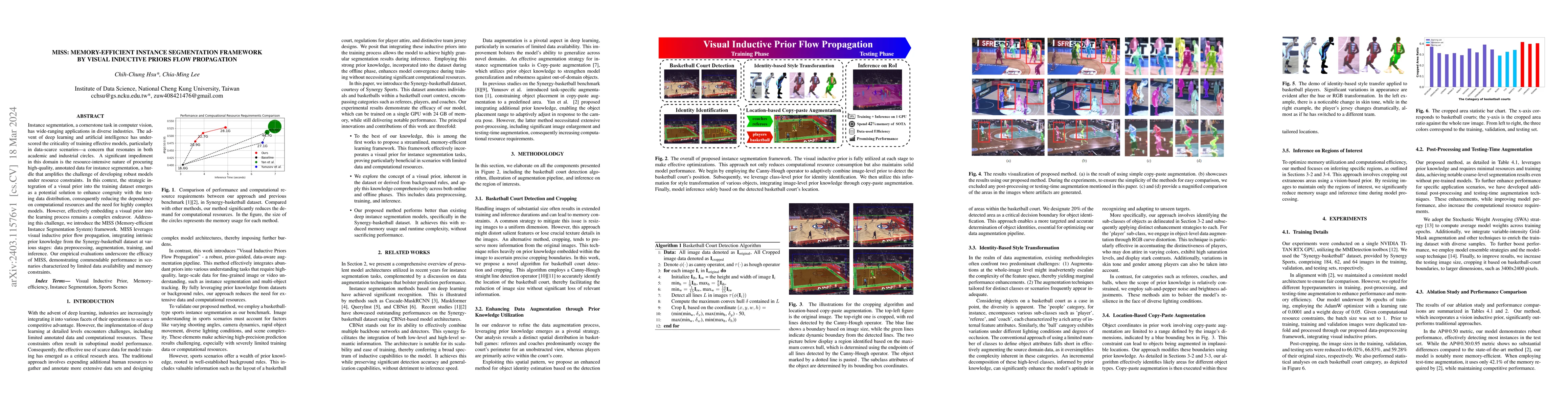 Thumbnail for MISS: Memory-efficient Instance Segmentation Framework By Visual
  Inductive Priors Flow Propagation