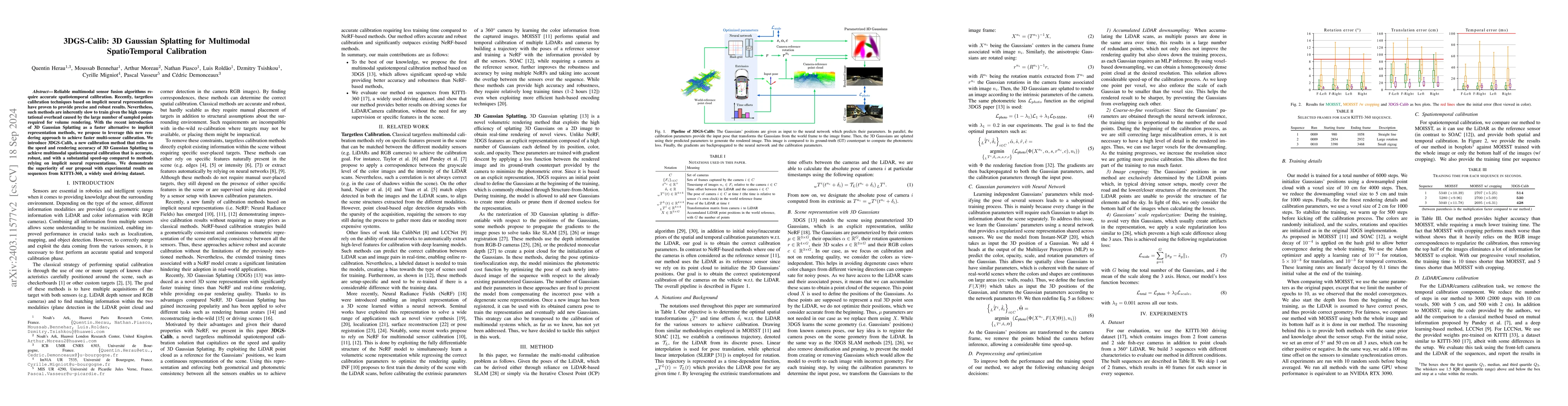 Thumbnail for 3DGS-Calib: 3D Gaussian Splatting for Multimodal SpatioTemporal
  Calibration