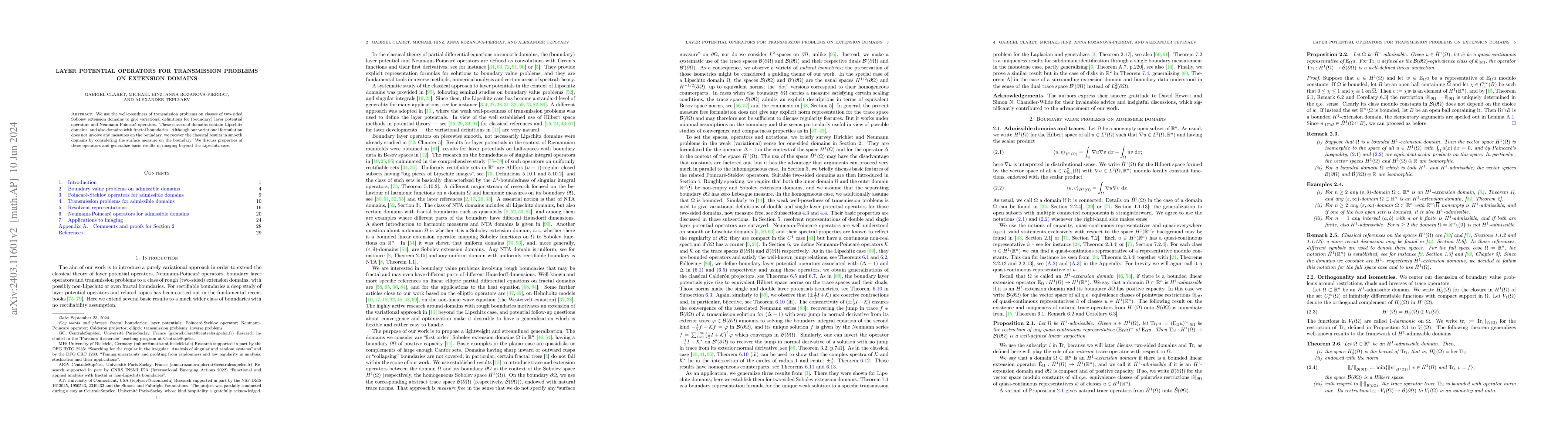 Thumbnail for Layer potential operators for transmission problems on extension domains
