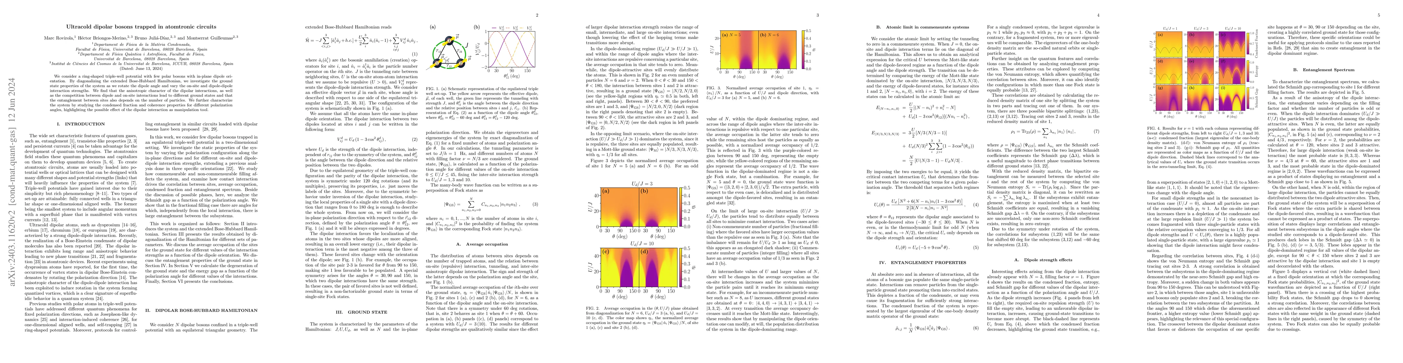 Thumbnail for Ultracold dipolar bosons trapped in atomtronic circuits