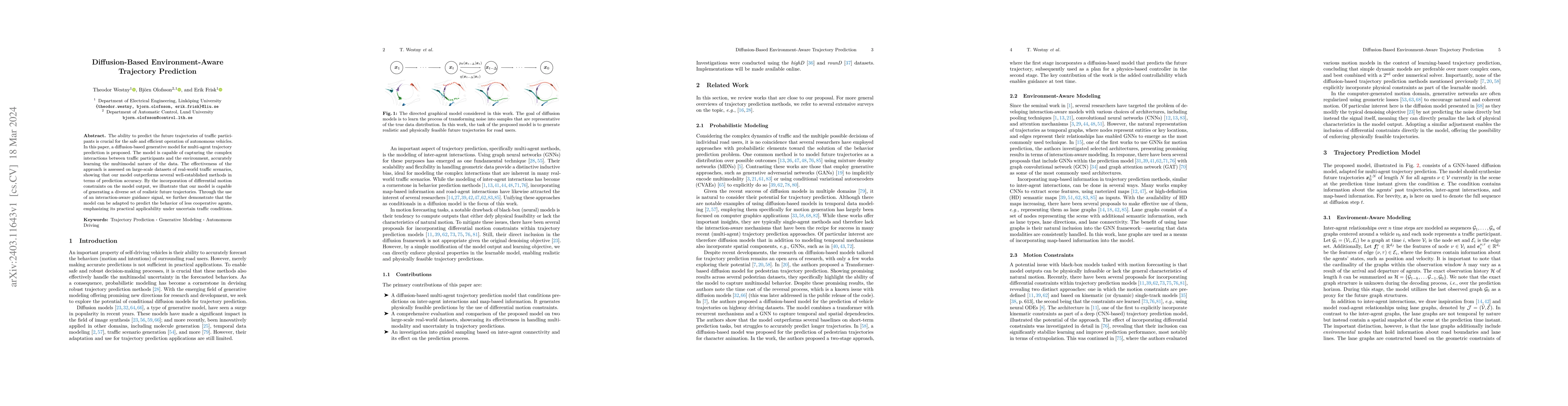 Thumbnail for Diffusion-Based Environment-Aware Trajectory Prediction