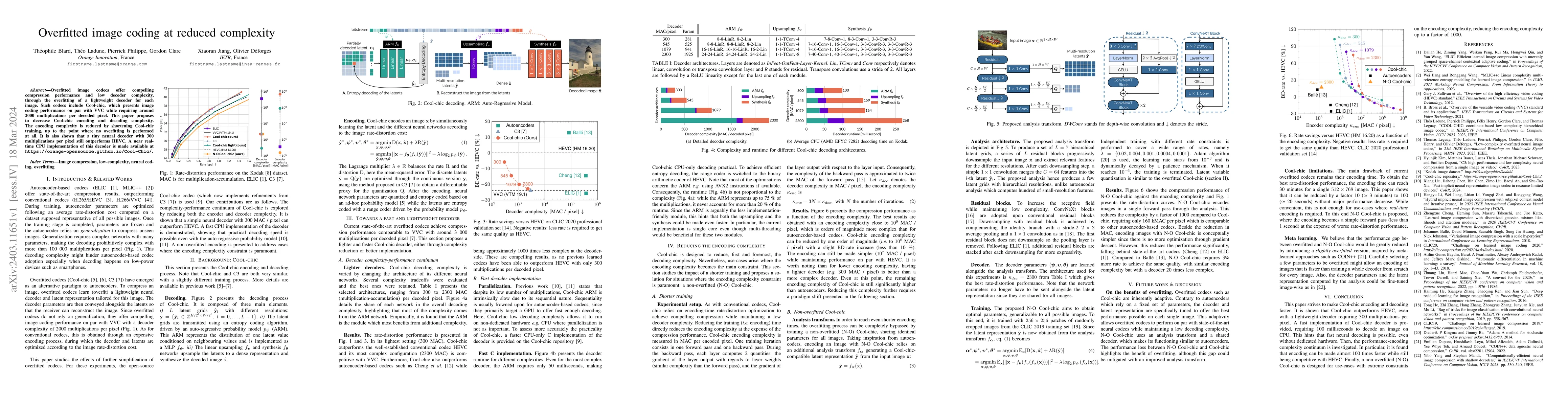 Thumbnail for Overfitted image coding at reduced complexity