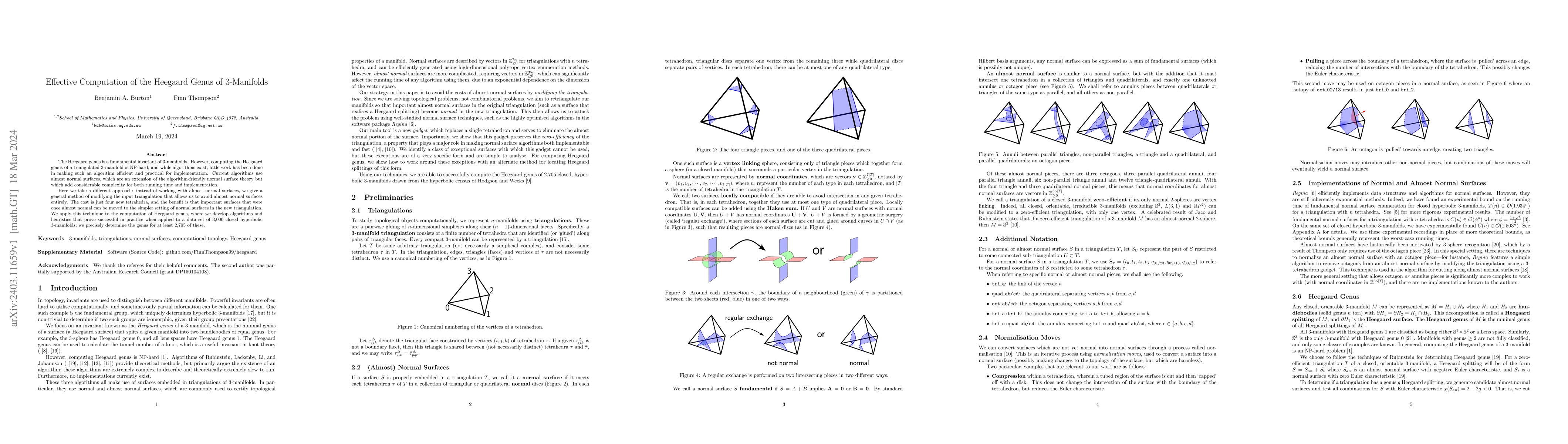 Thumbnail for Effective Computation of the Heegaard Genus of 3-Manifolds